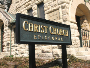 Christ Church Episcopal Post and Panel Sign