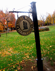 Historic Westside Neighborhood Post and Panel Sign