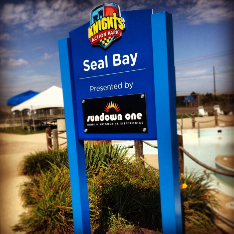 Knights Action Park Post and Panel Ace Sign Co