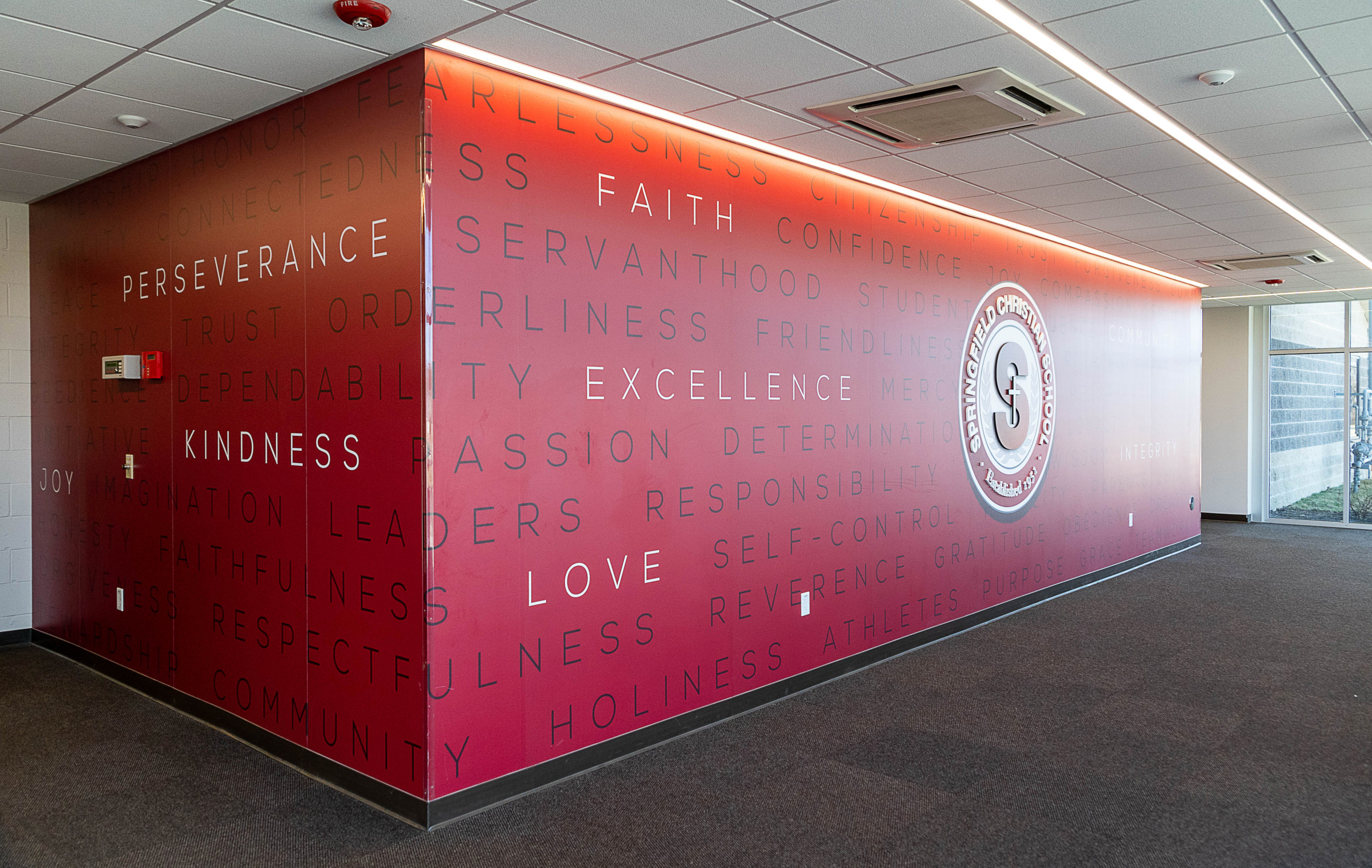 West Side Christian Church - Interior - Acrylic - Enviornmental Graphics