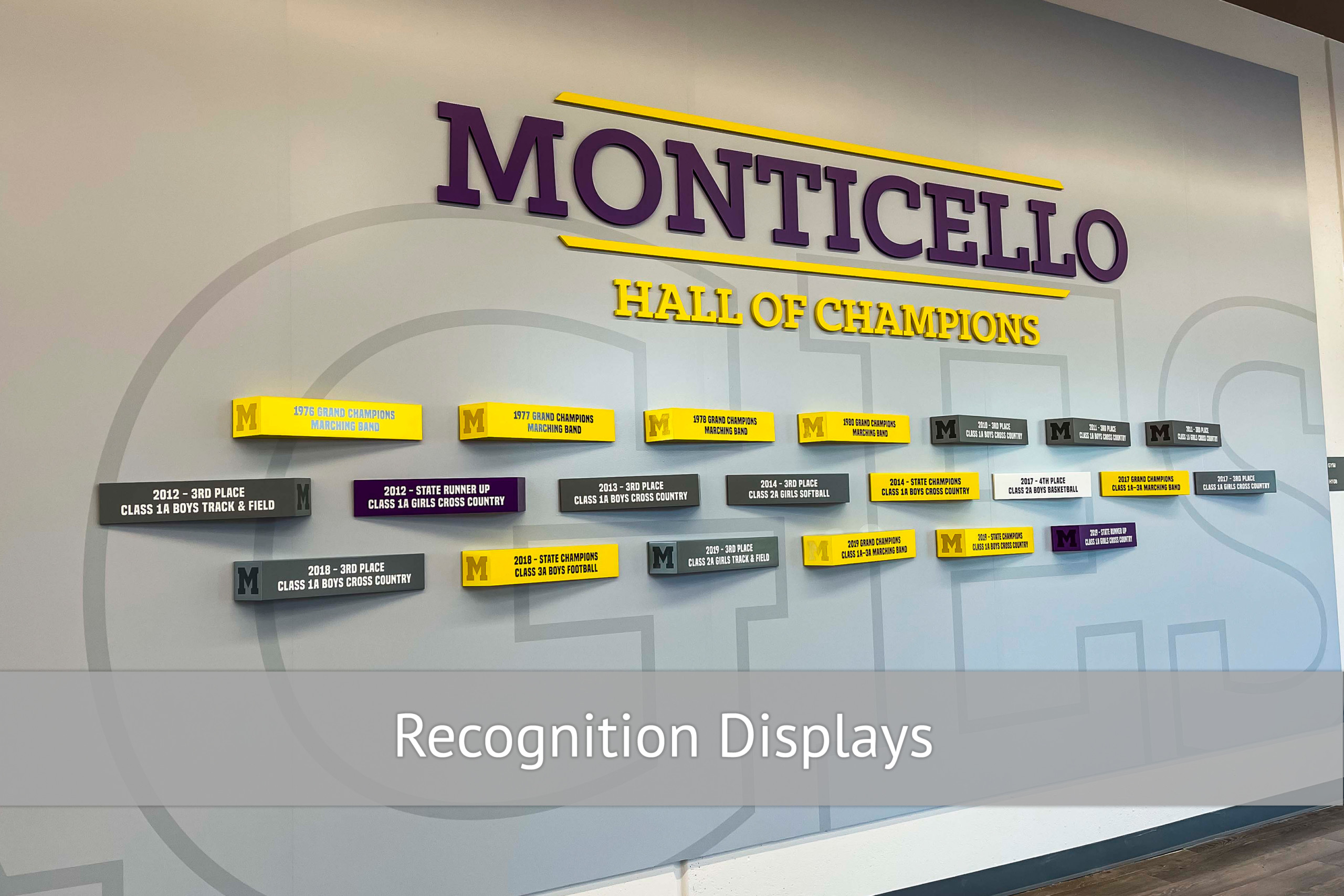 Monticello - Recognition Displays