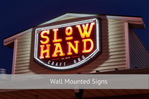 Slow Hand Craft BBQ - Wall Mounted Signs