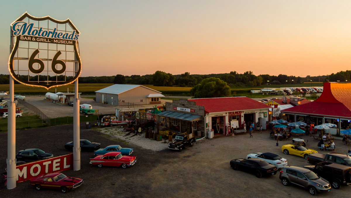 Motorheads Route 66 Pylon Ace Sign Co